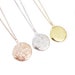 Locket Necklace / Flower Locket / Necklace / Photo Locket / Round Locket / Bridesmaid Jewelry / Personalized Locket / Picture Locket
