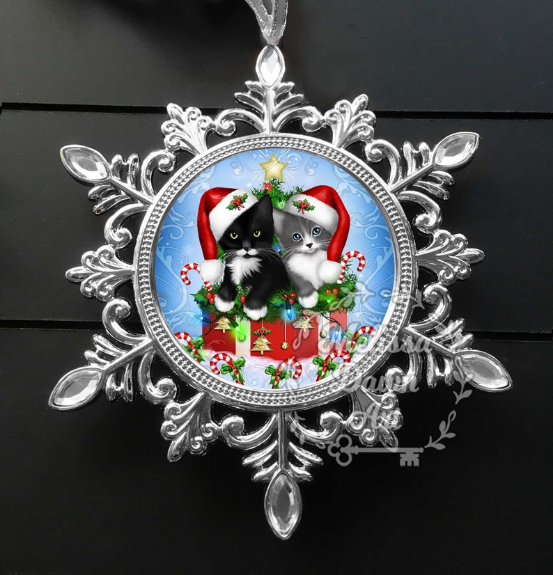 Custom Cat Ornament / Cat Ornament / Cat Lovers Gift / Tuxedo Cat ...