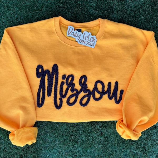 MU Yarn Embroidered Sweatshirt