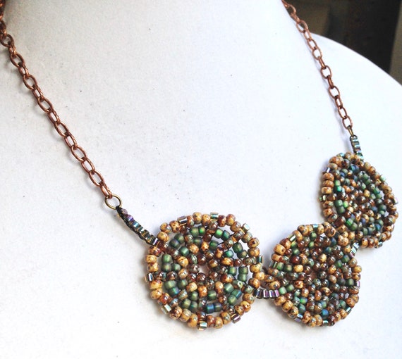 Gift for Her Necklace Boho One of a Kind Mandala Pendant Necklace SALE Handmade Beaded Pendant Necklace Leather necklace