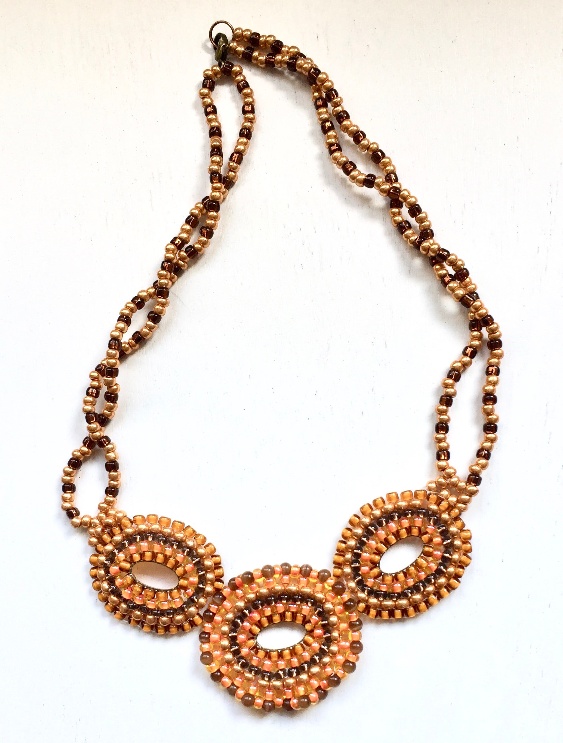 Beaded Bib Necklace/ Boho Necklace Bib Jewelry/ Bead Statement Etsy UK