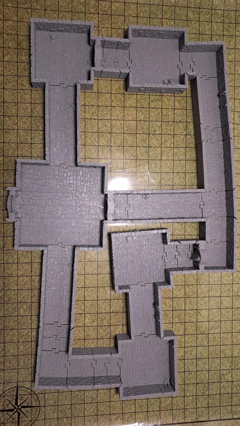 Puzzle Lock Dungeon – Modular Tabletop RPG Terrain System for D&D, 28mm ...