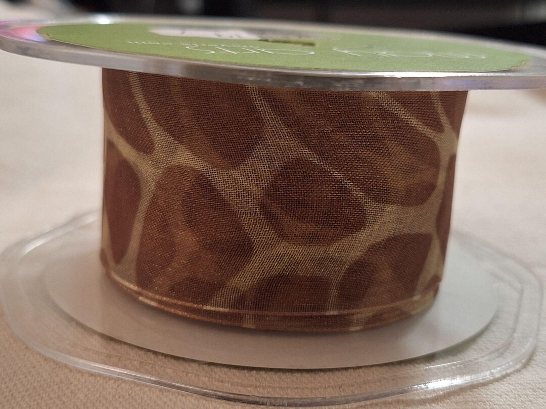 Gitaffe Ribbon Giraffe Sheer Ribbon by the Yard - Etsy