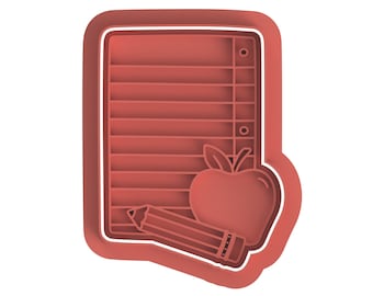 School paper Cookie Stamp Cutters Fondant Stamp Cutters Mould Cake Cookie Decorating Cutters Tools