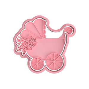 Baby carriage Cookie Stamp Cutters