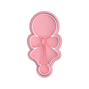 Baby rattle with bow Cookie Cutters Stamp