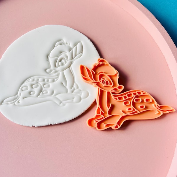 Bambi Cookie Stamp Cutters Fondant Stamp Cutters Mould Cake Cookie Decorating Cutters Tools