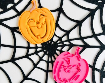 Cortador de galletas de calabaza de Halloween: sello de fondant, herramienta para decorar pasteles
