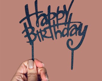 Happy birthday cake topper