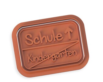 Schule Kindergarten Cookie Stamp Cutters Fondant Stamp Cutters Mould Cake Cookie Decorating Cutters Tools