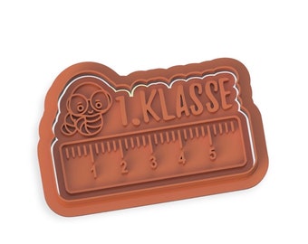 School line 1.Klasse Cookie Stamp Cutters Fondant Stamp Cutters Mould Cake  Cookie Decorating Cutters Tools