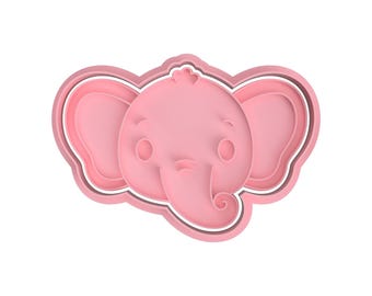 Elephant head cookie cutter