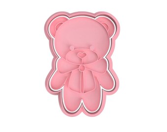 Teddybär Cookie Cutter: Fondant Stempel, Kuchendekorations-Werkzeug