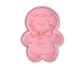 Christmas gingerbread man Cookie Stamp Cutter