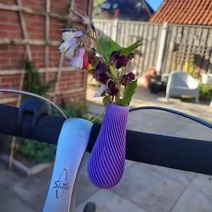 Cykelvas - Färgglad dekoration för styret - unik present till cyklister - cykeltillbehör med blomsterkraft