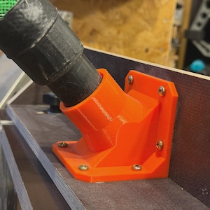Dust Hose Port for DIY Router Table Fence | Router Dust Collection Port | Precision Woodworking Jig Workshop Vac Adapter Sawdust Management