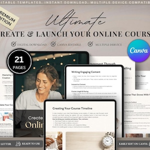 Online Course Creation Guide: E-Learning Business Planner (PDF Download)