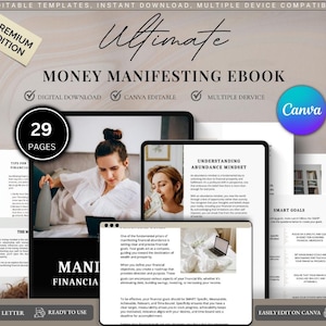 Money Manifesting Ebook | Attract Wealth & Abundance | Law of Attraction Guide | Money Mindset Shift