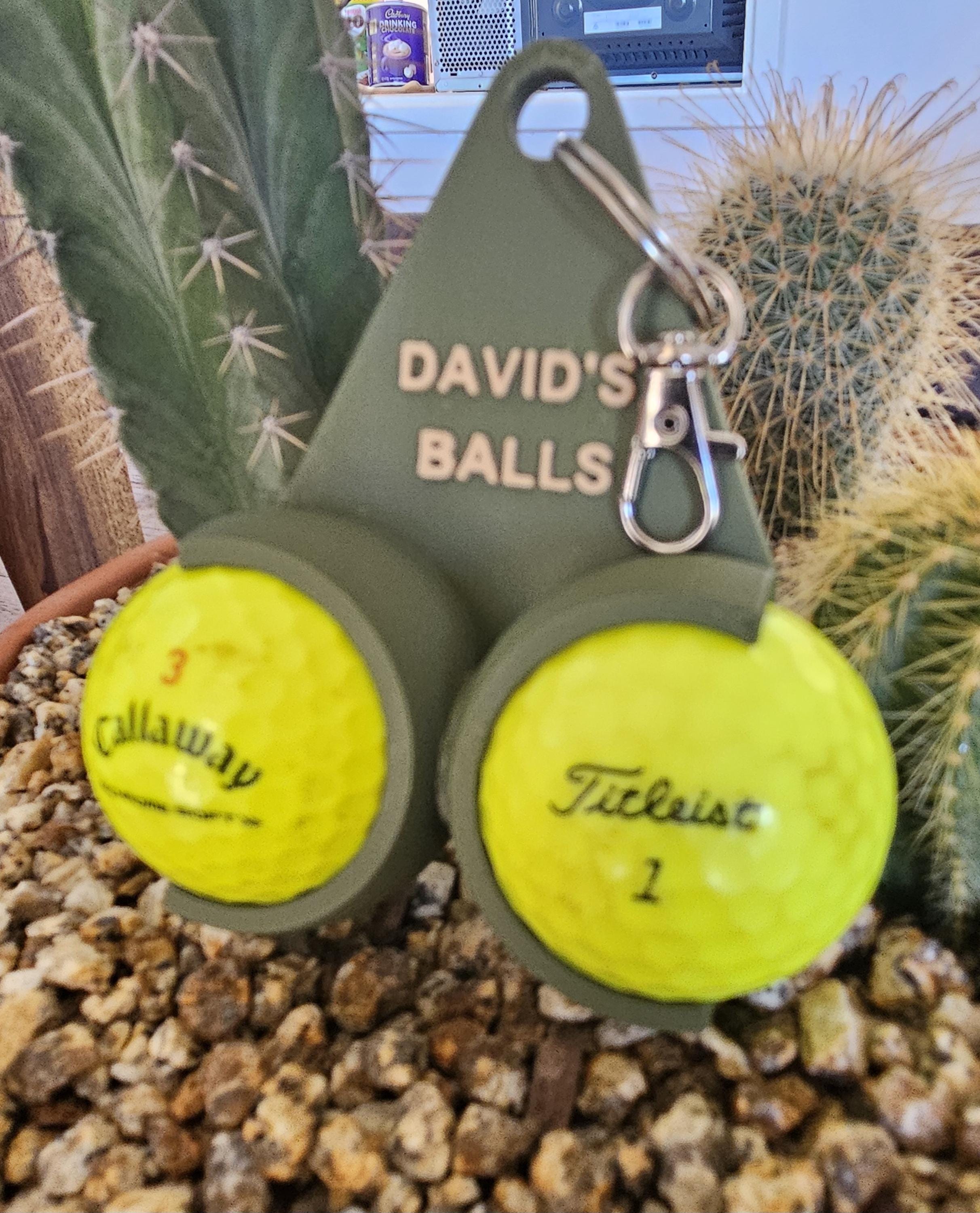 Personalized Name Golf Ball Holder, Outdoor Golf Sports Accessories, Best Gift for Family/Friends/Him Who Love Golf