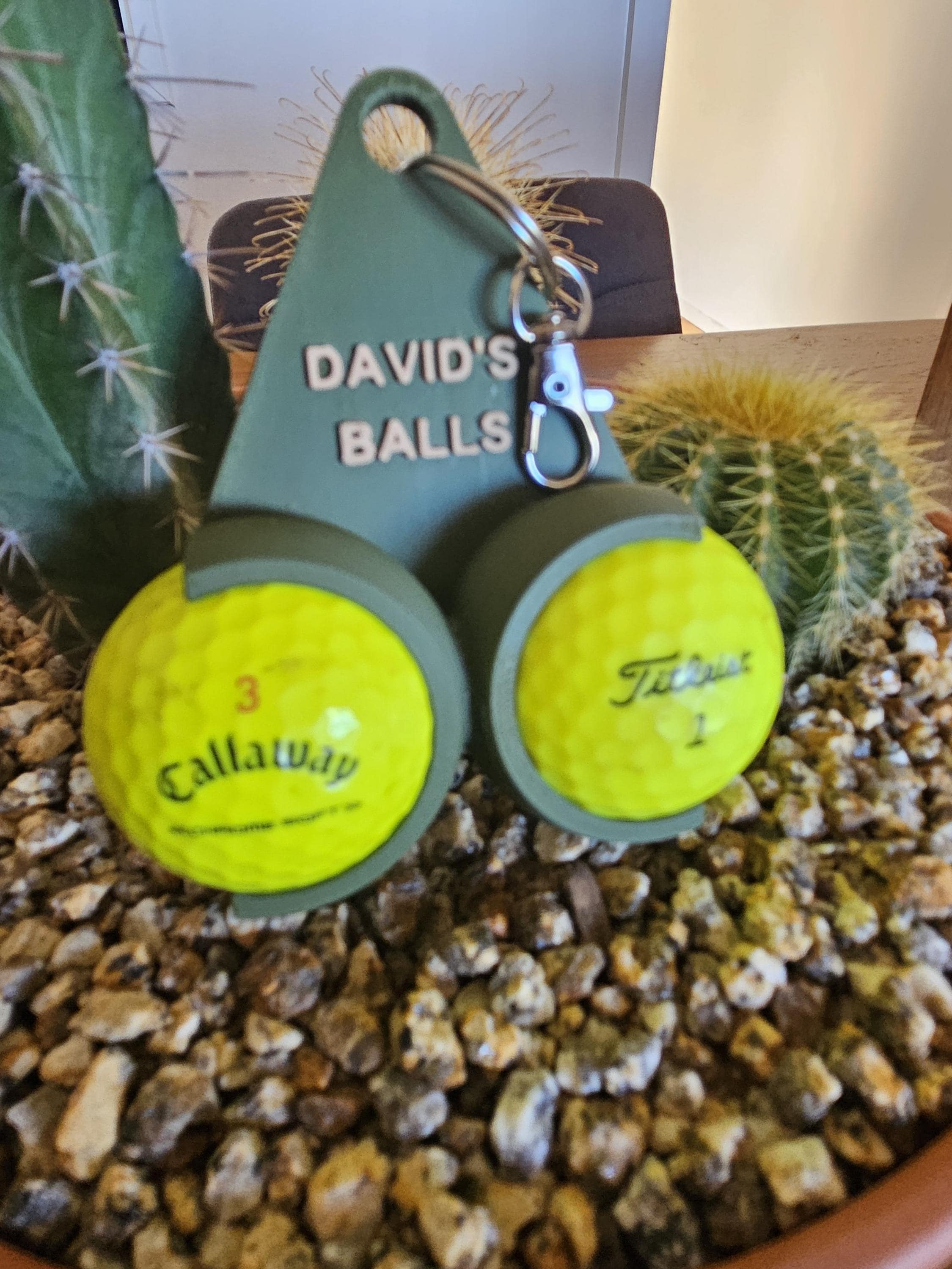 Personalized Name Golf Ball Holder, Outdoor Golf Sports Accessories, Best Gift for Family/Friends/Him Who Love Golf