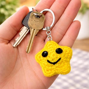 Smiley Star Keychain Amigurumi  Crochet PDF | easy pattern DIY |Instant Download