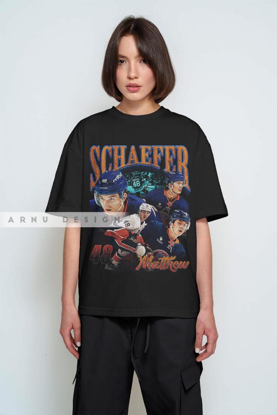 Custom Matthew Schaefer Hockey Shirt: Retro 90s Vintage Design, gift hockey shirt AU81