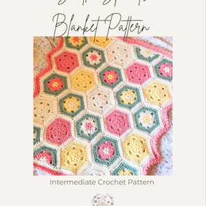 Subtle Sprouts Blanket Crochet Pattern PDF – Lovey, Baby & Lapghan Sizes