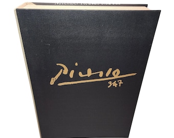 1e editie Pablo Picasso "Picasso 347" vol. I & II harde kaft goud verguld
