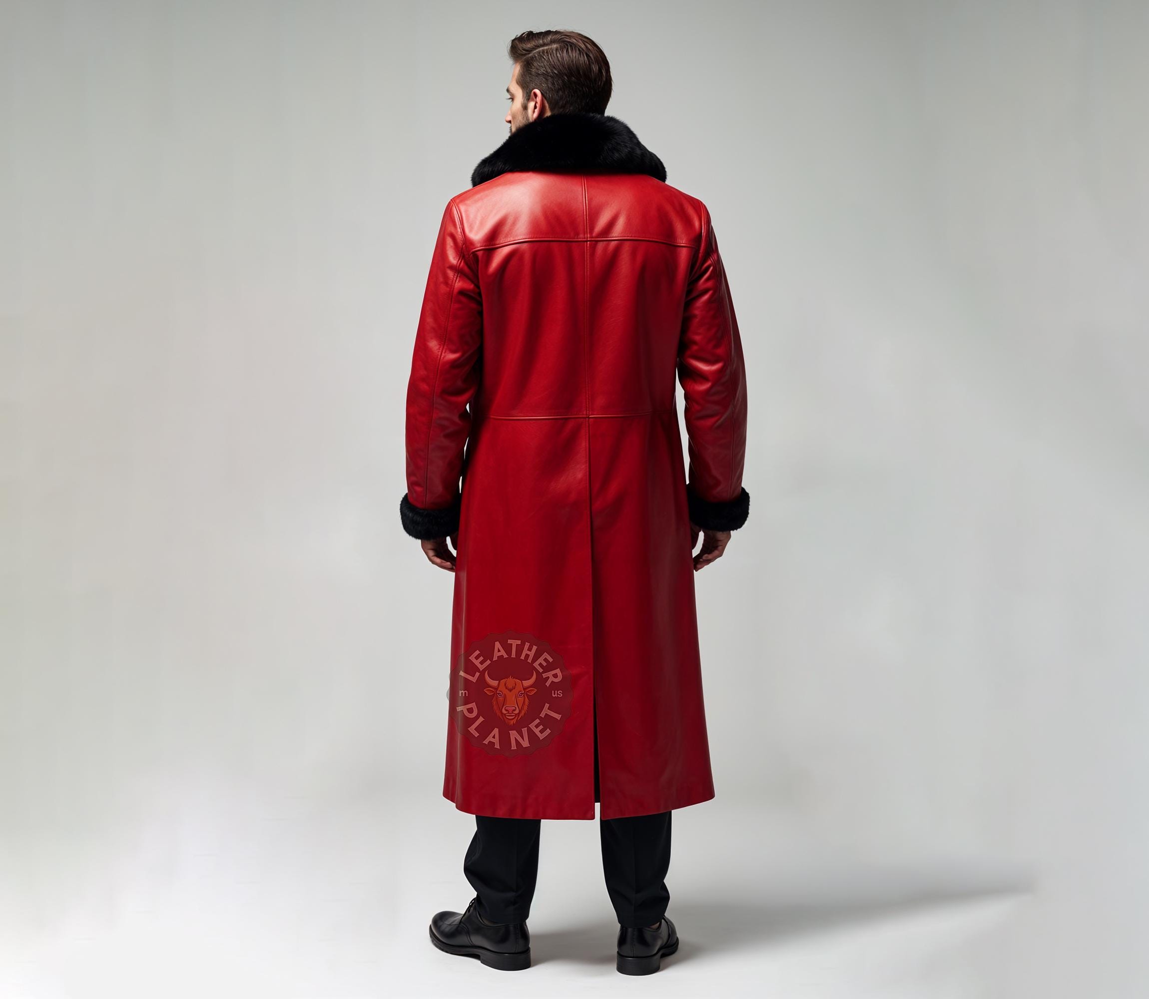 XIAOJU Heren Trenchcoat Lange Jas Herfst Zakelijke Rijden