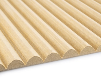 Decorative Ribbed MDF Wall Panel | DIY Wall Decor
