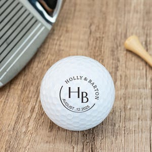 Personalized Wedding Golf Ball Favors/Bride and Groom Golf Balls/Wedding Day Gifts/Anniversary Golf Ball/Custom Wedding Gifts/Wedding Favors