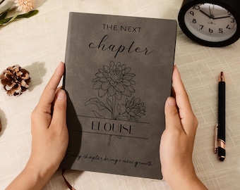 The Next Chapter Journal,2026 Graduation Gifts, Custom Engraved Leather Notebook for Grad, University Graduation Gift, Colloge Grad Gifts