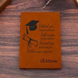 Personalized Graduation Gift Journal, Custom Name Notebook, A5 Journal, Gift for College Grad, Masters Degree Gift, PHD Graduation Present