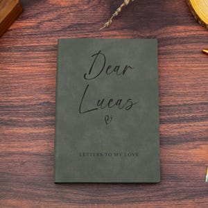 Diario grabado personalizado, diario con una carta a mi amor, regalos de cumpleaños, regalos de aniversario, regalo de San Valentín para él/ella/novia/novio