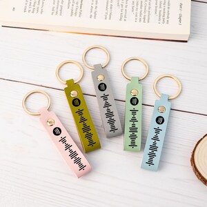 Custom Spotify Code Keychain,scannable Music Code Keyring,birthday Gift ...