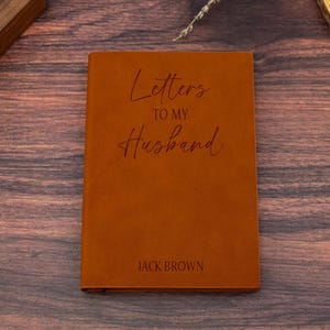 Diario grabado personalizado para el esposo, diario con cartas para mi esposo, regalos de boda, regalos de aniversario, regalo del día de San Valentín, regalos de esposa para el esposo