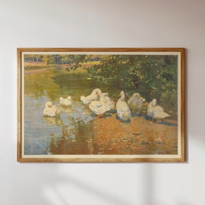 DUCK LIFE | Vintage Art, Nursery Decor Art, Duck Poster, Duck Print, Duck Art, Kids Room Print, Kids Print, Kids Art, Cottagecore