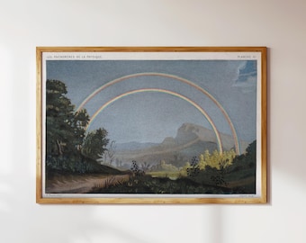 DOUBLE RAINBOW | Fine Art Print, Fine Art, Double Rainbow, Rainbow Art (Unframed)