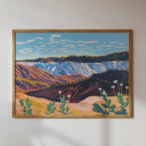 NORTH CAROLINA HIKE 2 | North Carolina, North Carolina Landscape, North Carolina Hike, Hiking Lover Gift, Landscape Painting, Outdoors Lover