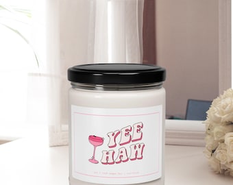 YeeHaw Candle | Western Bachelorette Gift, Natural Soy Wax
