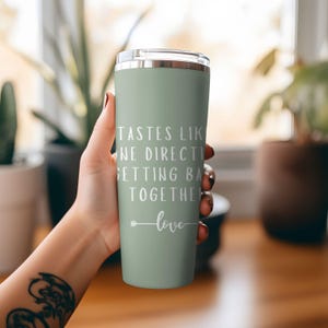 Tastes Like One Direction Morning Louis Tomlinson Harry Styles Reunion Coffee Tumbler Insulated Travel Mug Coffee Hot and Cold Beverages