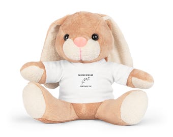 Bunny Plush Toy with Removable T-Shirt | Small Stuffed Animal