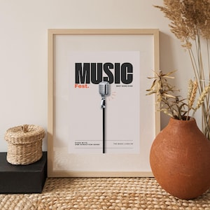 Even With One Direction Gone the Music Lives On Printable Poster Inspirational Fan Art Digital Download Wall Decor for One Direction Band