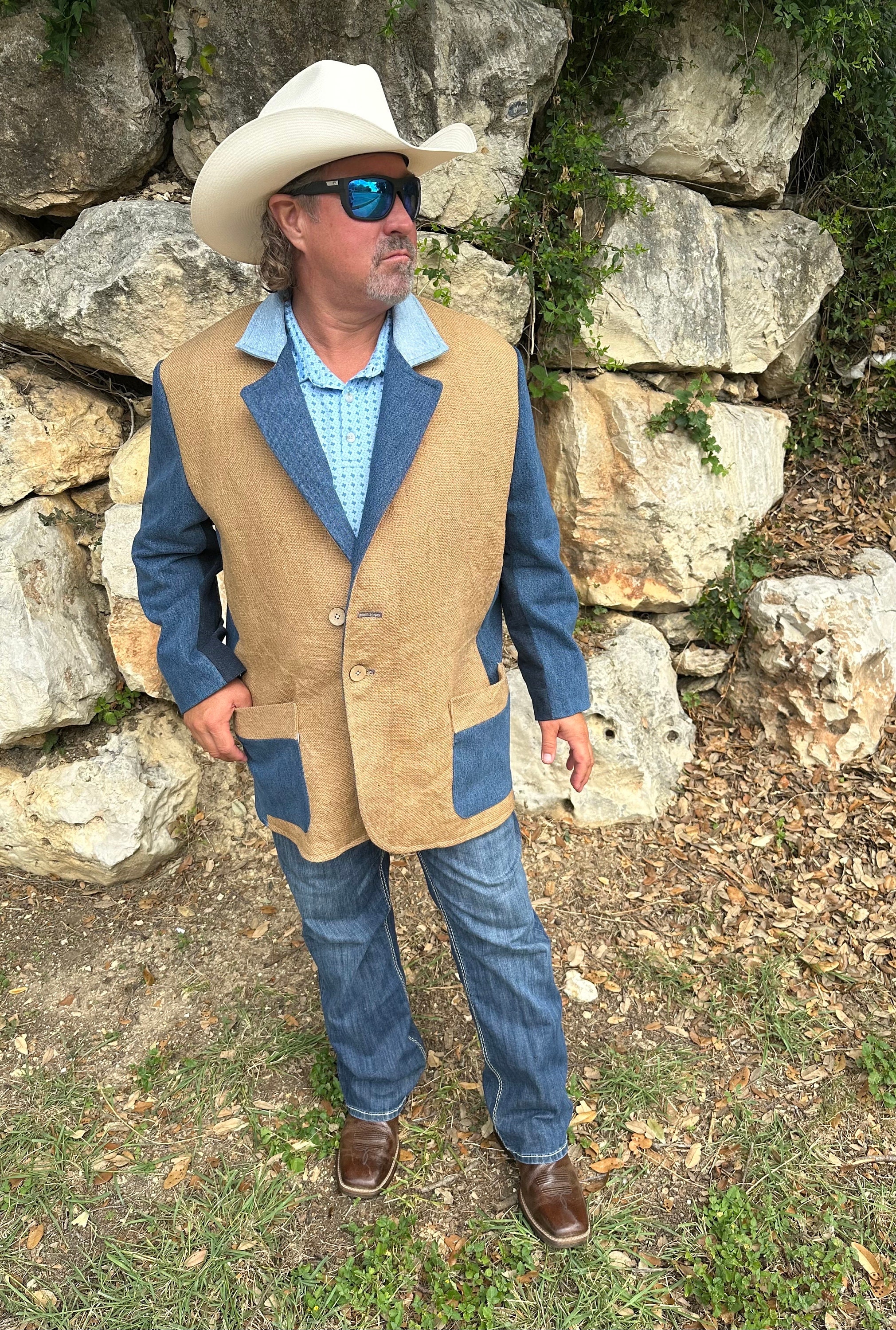 Burlap Jacket - Etsy Burlap Jacket - Etsy