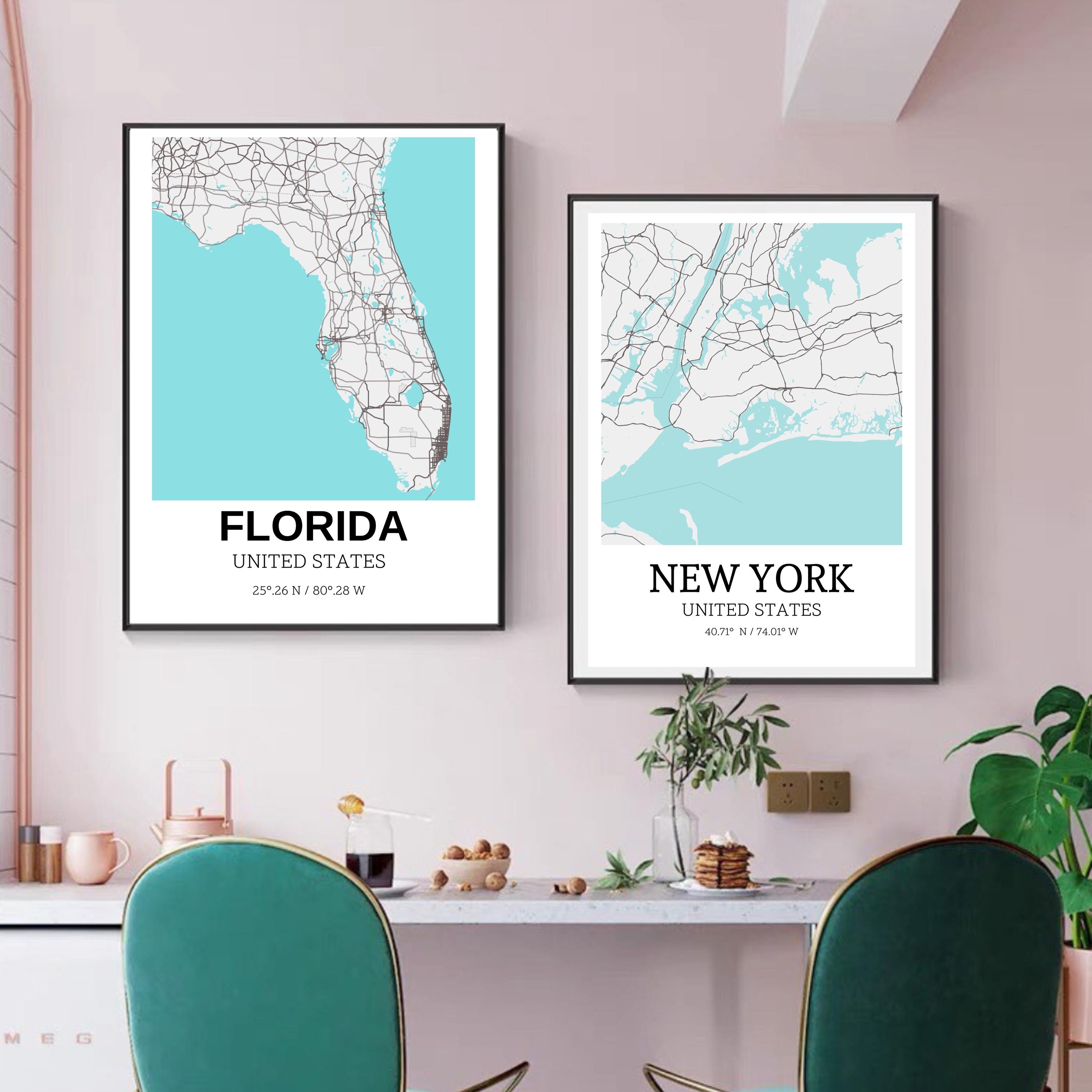 Custom City Map,digital Download Custom Map Printing,custom City Map ...