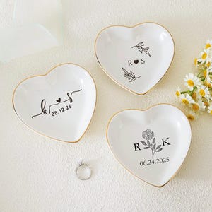 Wedding Gifts for Couple, Personalized Ring Dish, Couples Gift, Bridal Shower Gift, Personalized Engagement Gift for Bride, Ring Dish