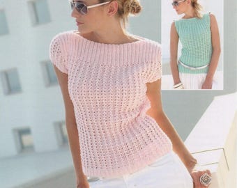 Knitting Pattern PDF: Tops, Double Knit (32-54in) (Digital Download)