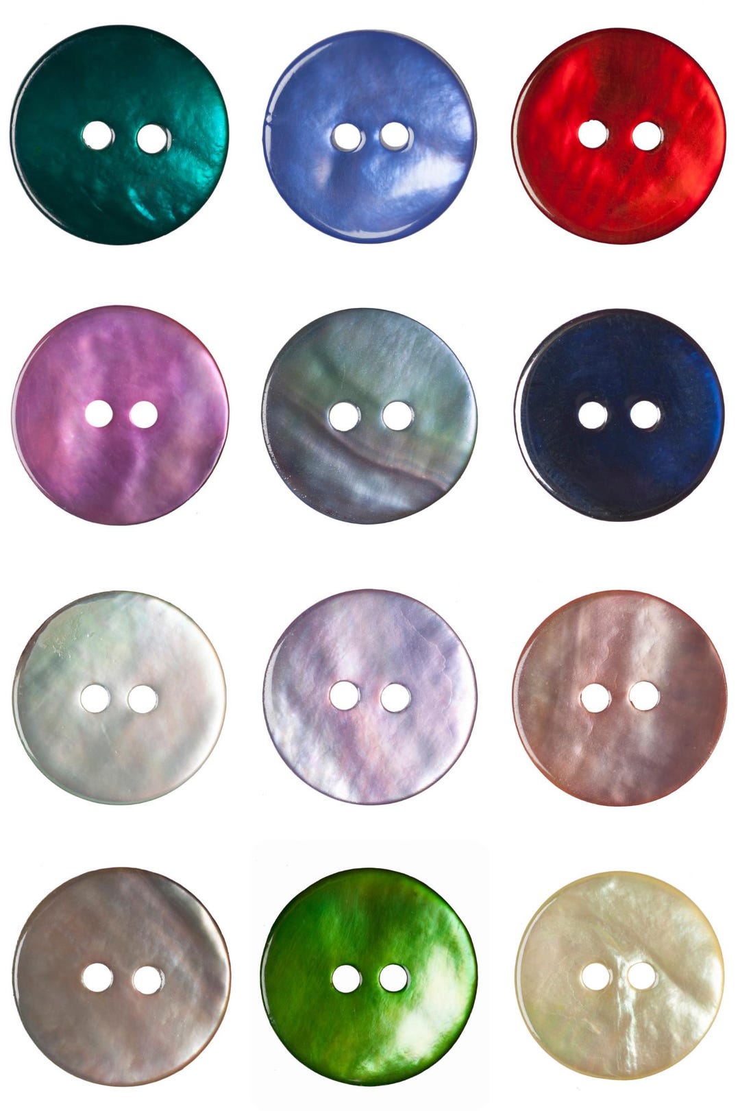 Pack of 10 Buttons: Dyed Agoya Shell – 15mm - Etsy