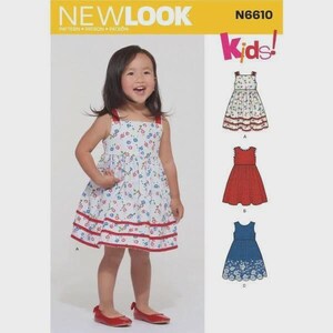 New Look Sewing Pattern 6610 – Toddlers’ Sundress