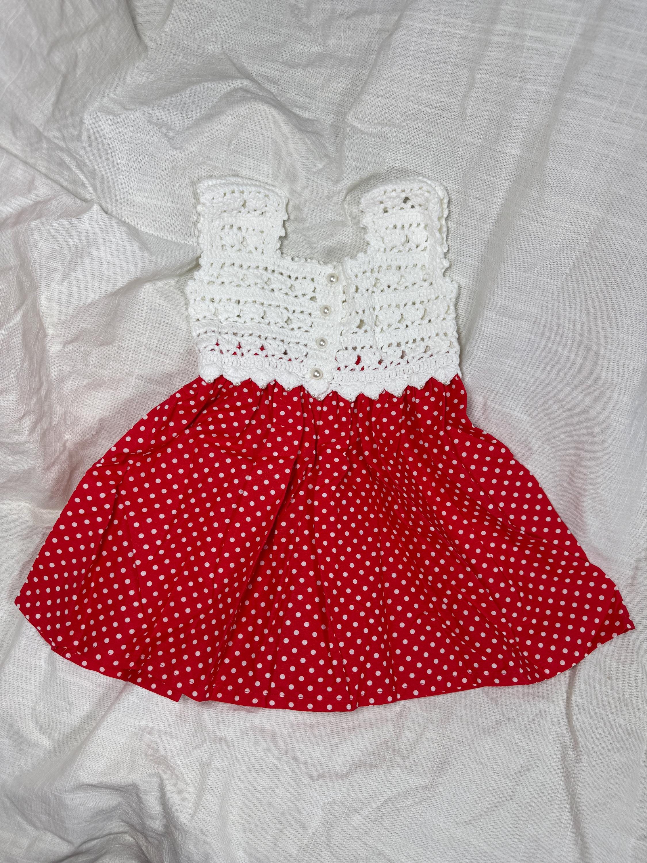 open lace back dress Sweet Baby Girls Red Polka Dot Mesh Puffy Princess Dress ToddlerBall   marryshe